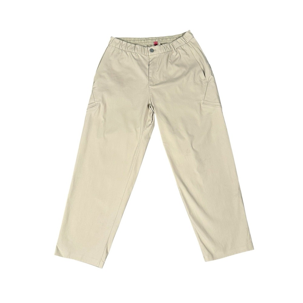 Lululemon Stretch High Rise Size 32 Pants Women's 26" Inseam Cream Drawstring